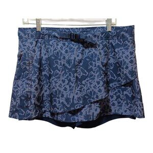 Kari Traa Ane Skort Womens XL Blue Moon Floral Athleisure Hiking Running Outdoor